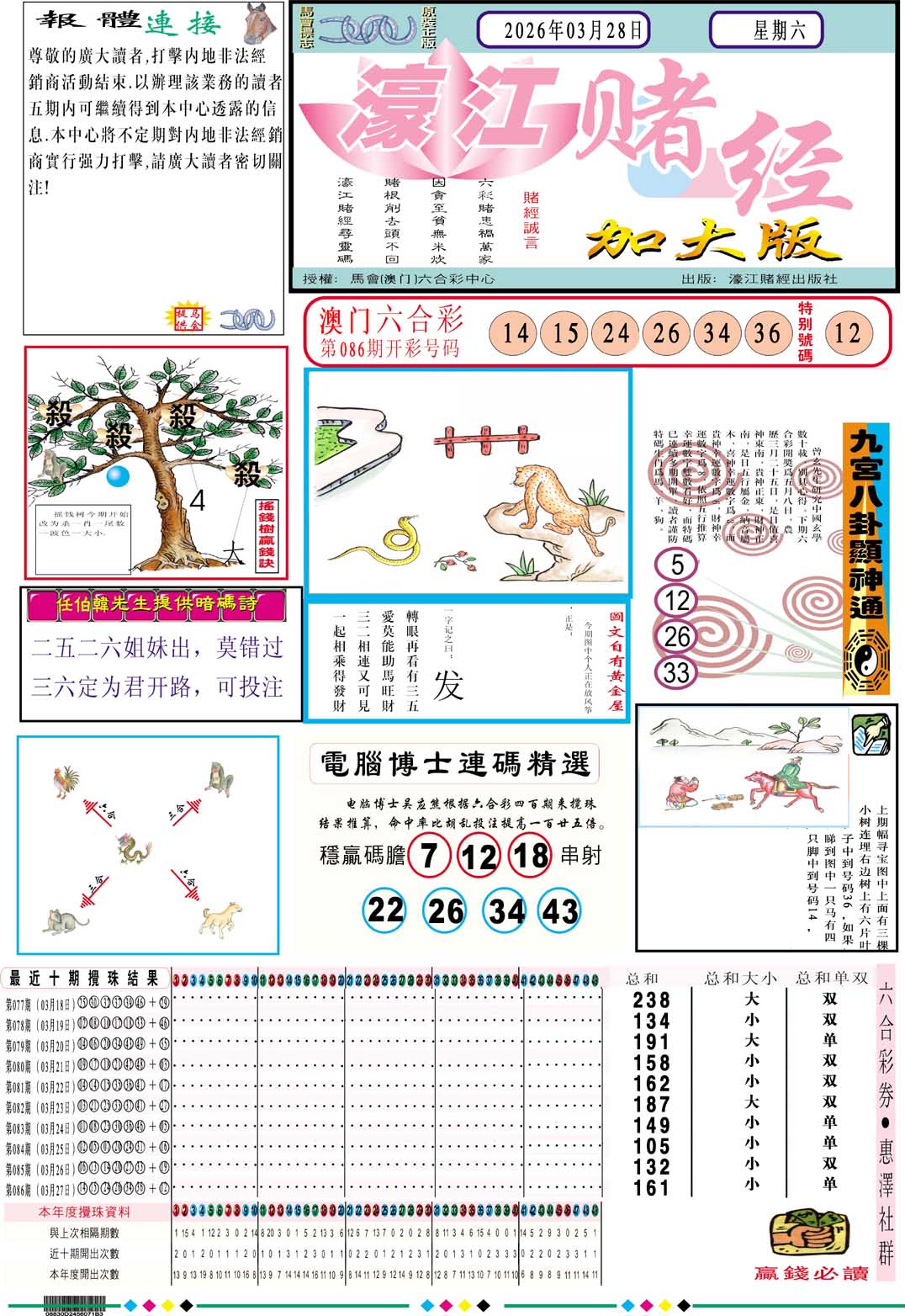 087期濠江赌经A加大版[图]