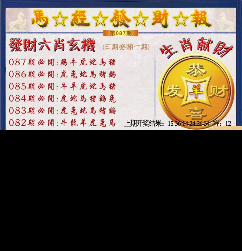 087期发财报[图]